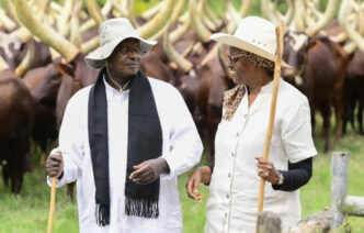 Museveni and His Wife Kataha Janet